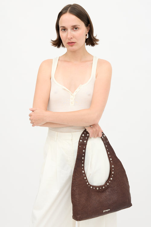 Gimaguas Leather Studded Franca Bag