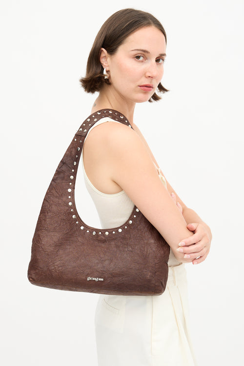 Gimaguas Leather Studded Franca Bag