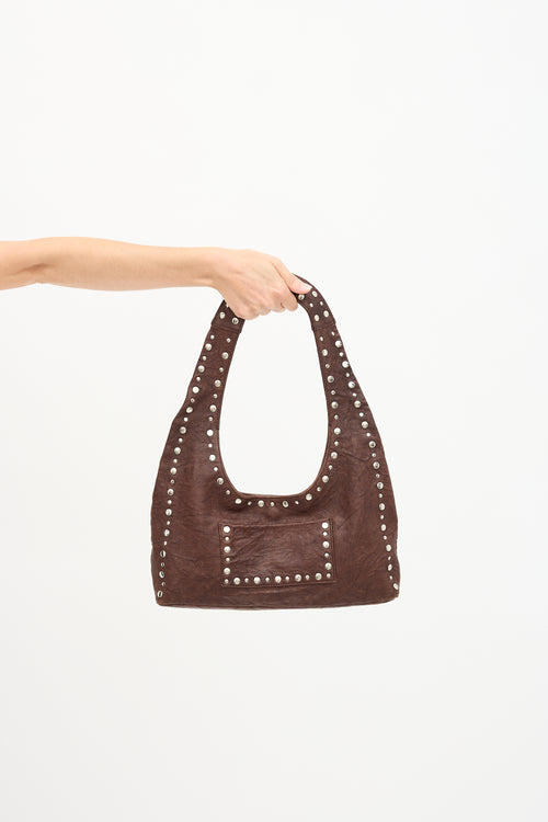 Gimaguas Leather Studded Franca Bag
