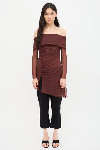 Gimaguas Mesh Ruched Laura Dress