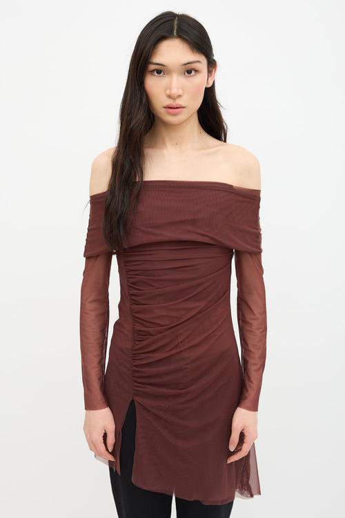 Gimaguas Mesh Ruched Laura Dress
