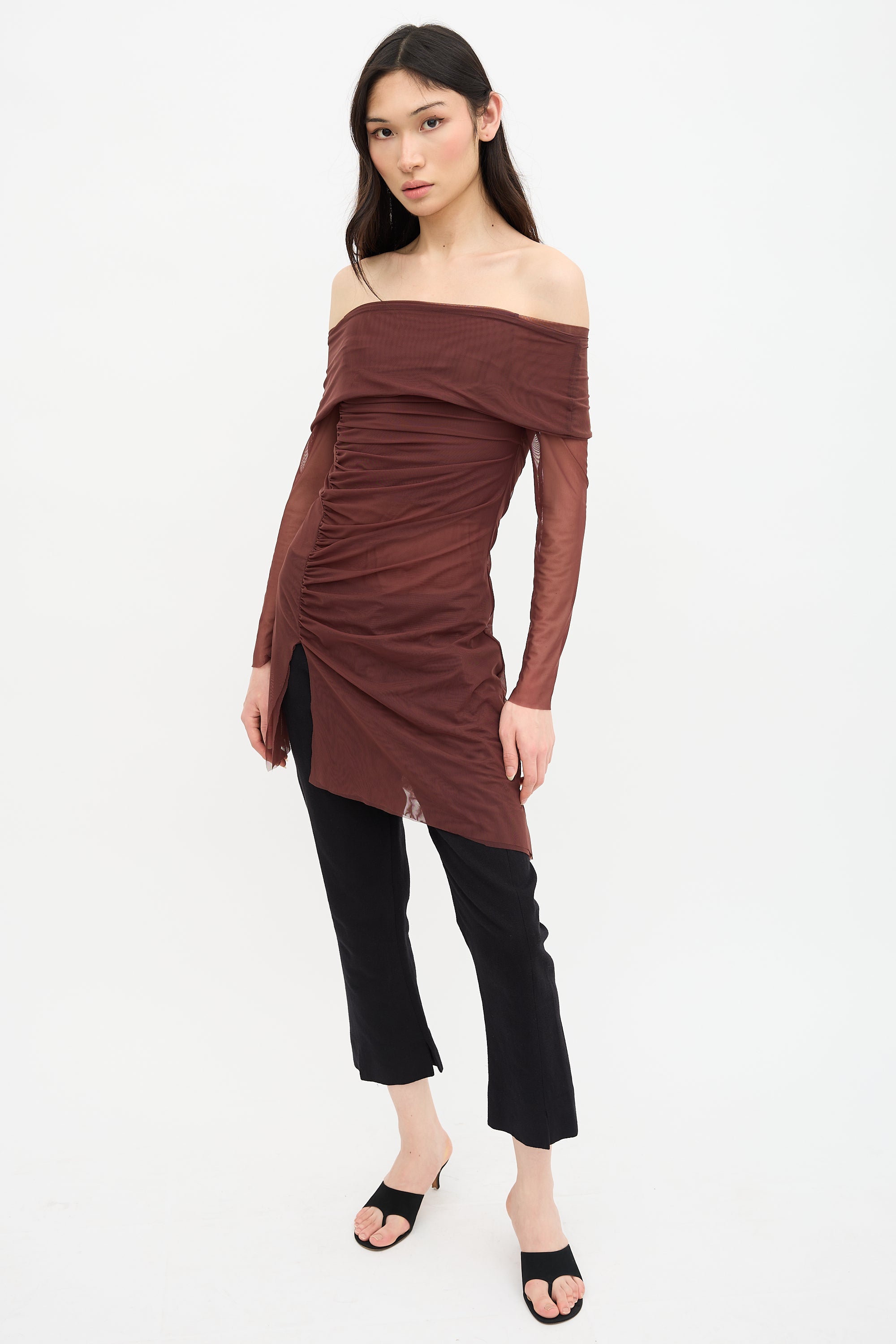 Gimaguas // Mesh Ruched Laura Dress VSP Consignment Gimaguas // Mesh Ruched Laura Dress VSP Consignment