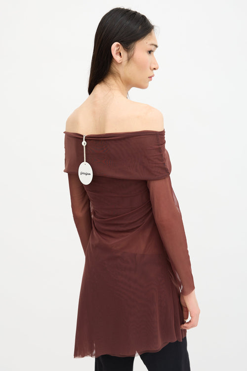 Gimaguas Mesh Ruched Laura Dress