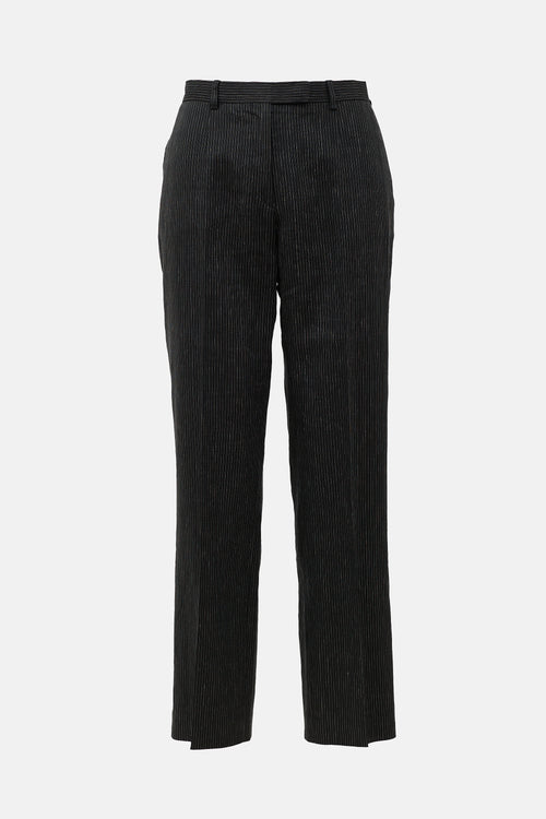 Armani Classico Linen Pinstripe Trouser