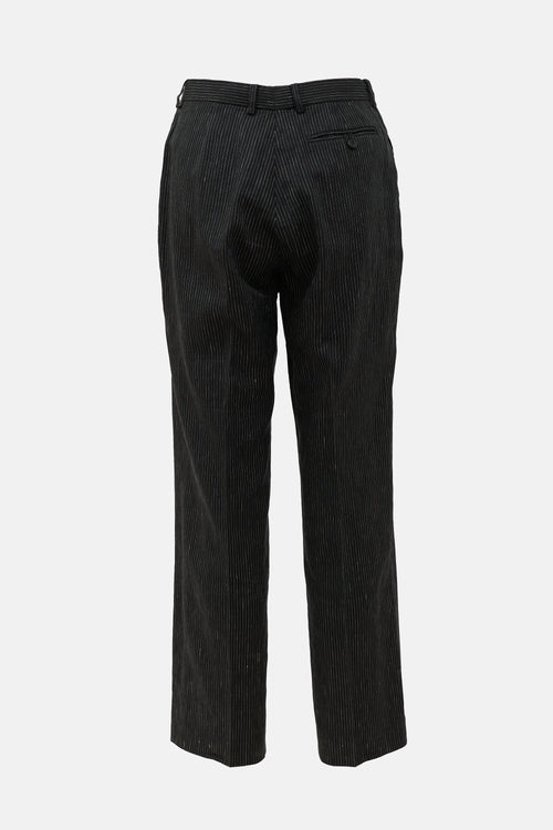 Armani Classico Linen Pinstripe Trouser