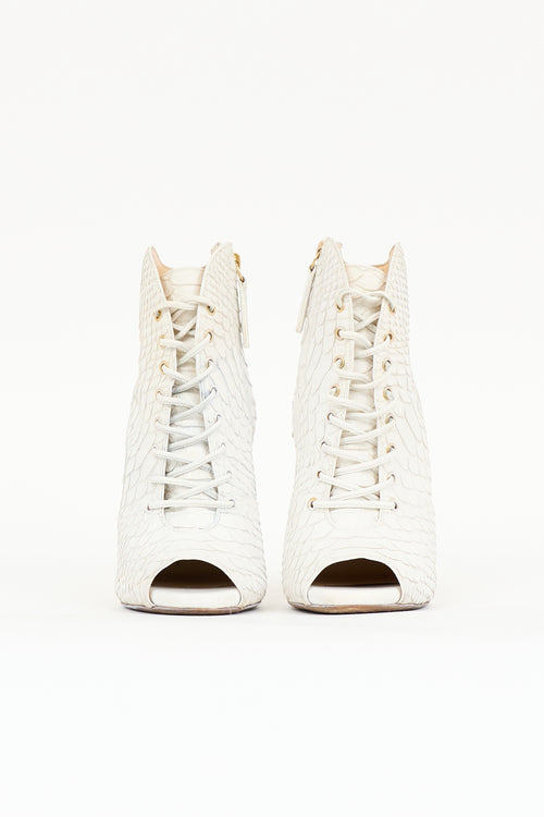 Giuseppe Zanotti Exotic Leather Golia Bootie