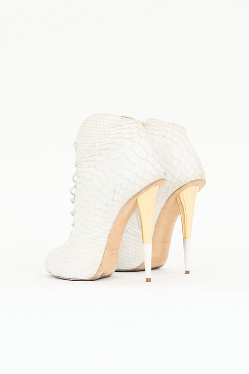 Giuseppe Zanotti Exotic Leather Golia Bootie