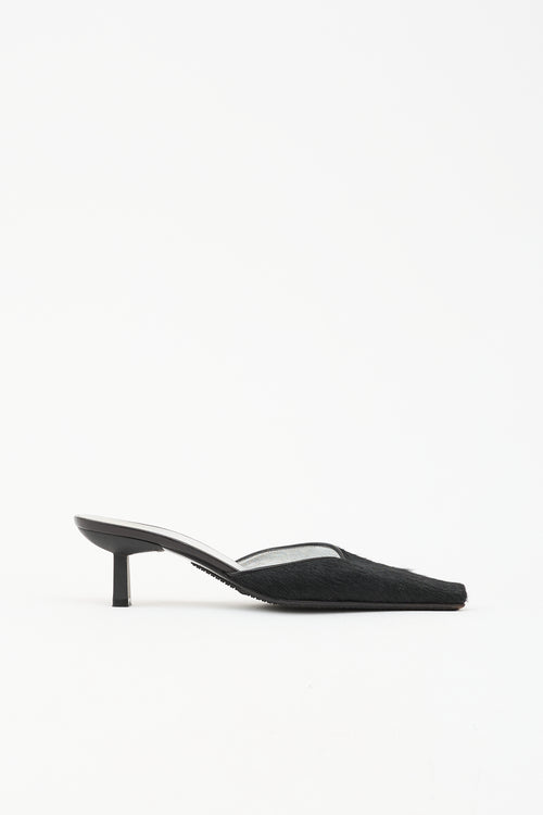 Giuseppe Zanotti Leather Square Toe Mule