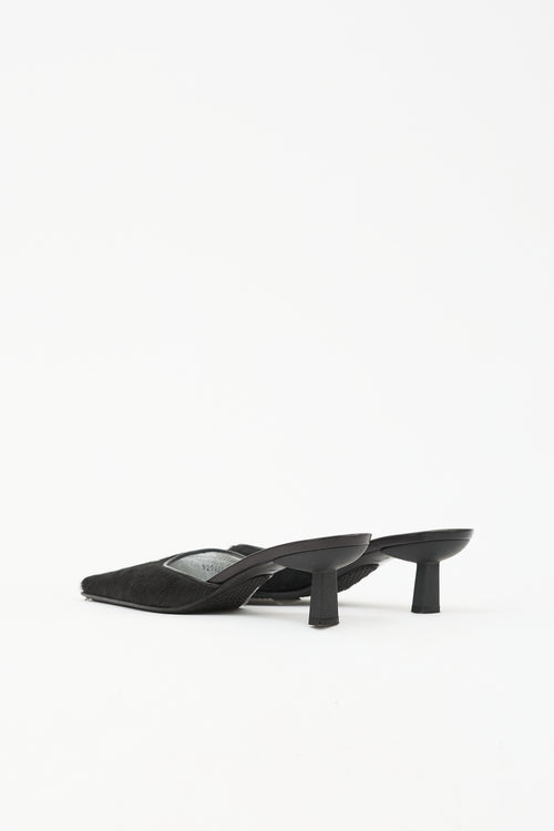 Giuseppe Zanotti Leather Square Toe Mule