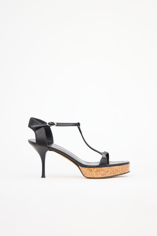 Giuseppe Zanotti Leather T-Strap Sandal