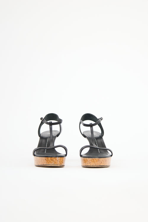 Giuseppe Zanotti Leather T-Strap Sandal