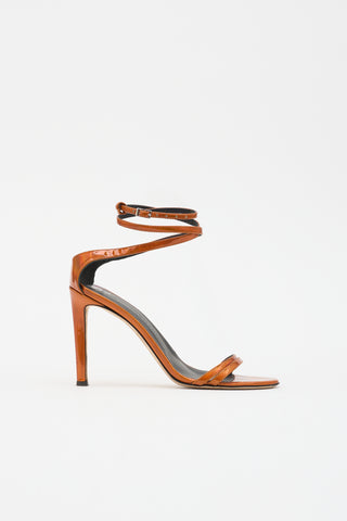 Giuseppe Zanotti Metallic Patent Sandal