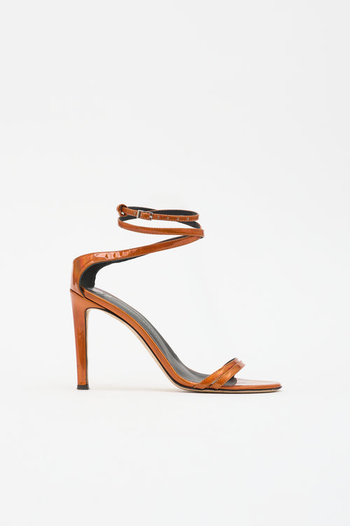 Giuseppe Zanotti Metallic Patent Sandal