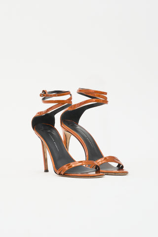 Giuseppe Zanotti Metallic Patent Sandal