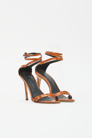 Giuseppe Zanotti Metallic Patent Sandal