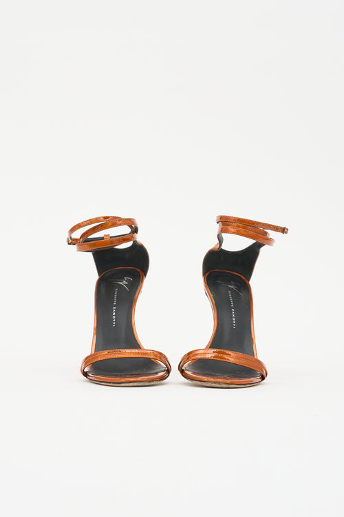 Giuseppe Zanotti Metallic Patent Sandal