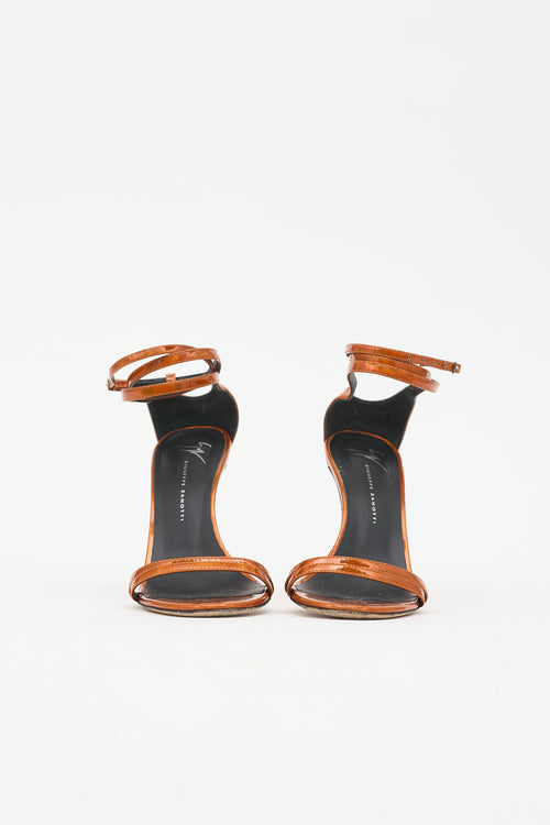 Giuseppe Zanotti Metallic Patent Sandal