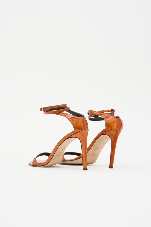 Giuseppe Zanotti Metallic Patent Sandal