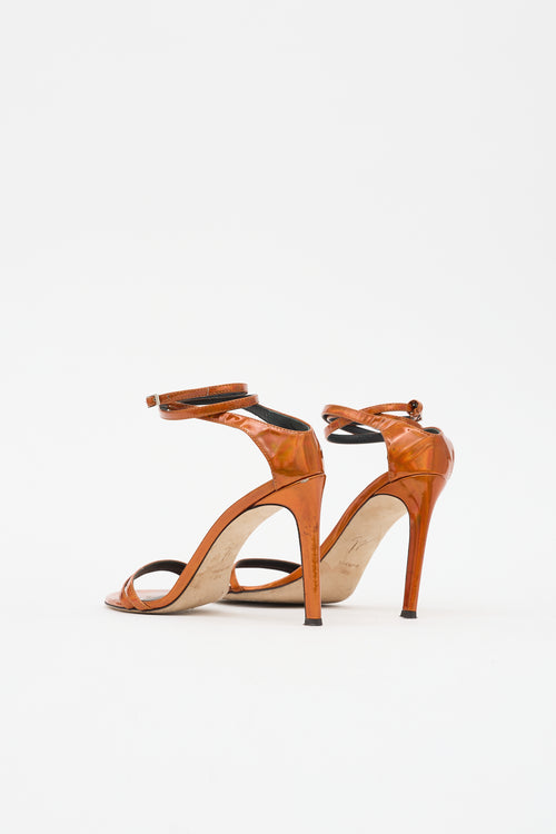 Giuseppe Zanotti Metallic Patent Sandal