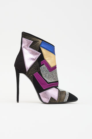 Giuseppe Zanotti Suede Olinda Patchwork Boot