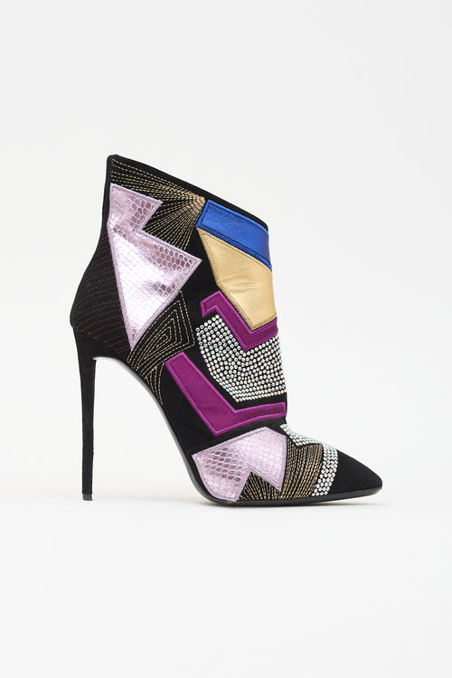 Giuseppe Zanotti Suede Olinda Patchwork Boot