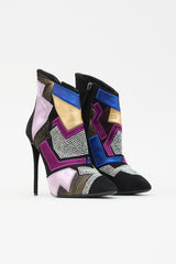 Giuseppe Zanotti Suede Olinda Patchwork Boot