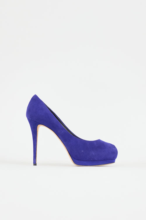 Giuseppe Zanotti Suede Platform Pump