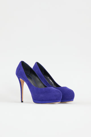 Giuseppe Zanotti Suede Platform Pump