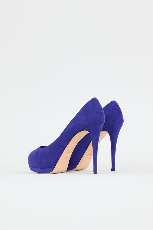 Giuseppe Zanotti Suede Platform Pump
