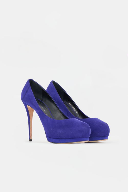 Giuseppe Zanotti Suede Platform Pump