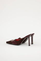Giuseppe Zanotti Fur Jewel Mule