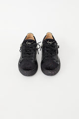 Giuseppe Zanotti Black Glitter Frankie Sneaker