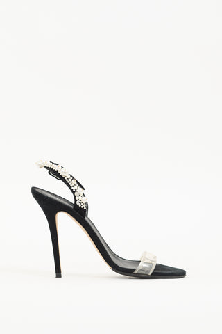 Giuseppe Zanotti Black Pearl Heeled Sandal