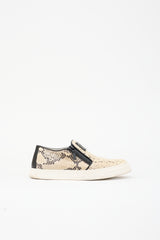 Giuseppe Zanotti Embossed Leather Slip On Sneaker