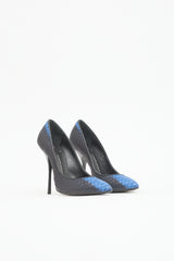 Giuseppe Zanotti Embossed Leather Two Tone Pump