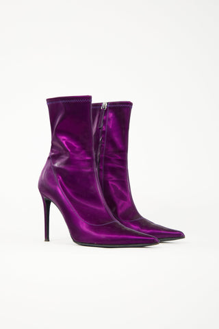 Giuseppe Zanotti Metallic Ametista Boot