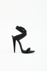 Giuseppe Zanotti Suede Cone Heel Sandal