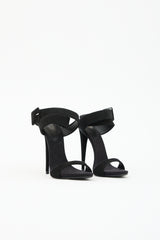 Giuseppe Zanotti Suede Cone Heel Sandal