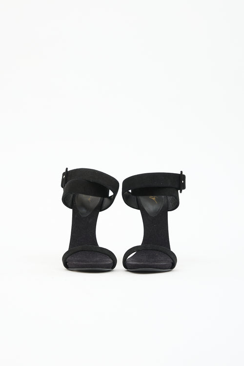 Giuseppe Zanotti Suede Cone Heel Sandal