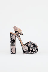 Giuseppe Zanotti Velvet Betty Platform Sandal