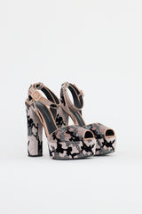 Giuseppe Zanotti Velvet Betty Platform Sandal
