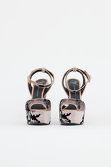 Giuseppe Zanotti Velvet Betty Platform Sandal