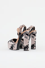 Giuseppe Zanotti Velvet Betty Platform Sandal