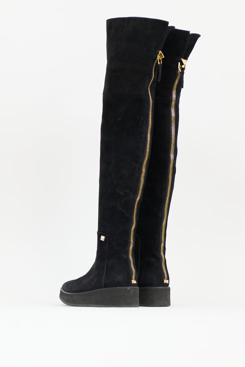 Giuseppe Zanotti Suede Thigh High Boot