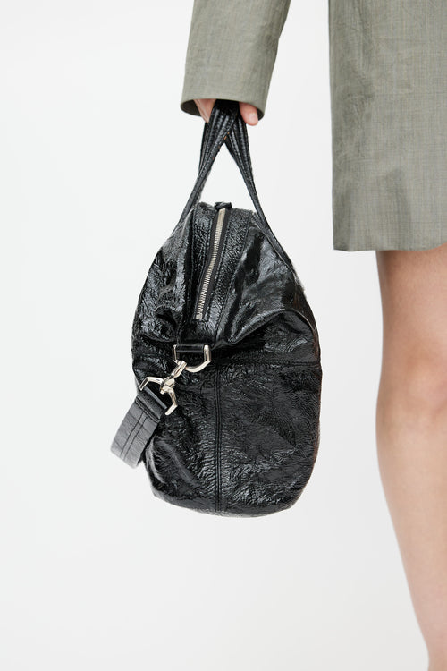 Givenchy 2007 Black Patent Nightingale Shoulder Bag