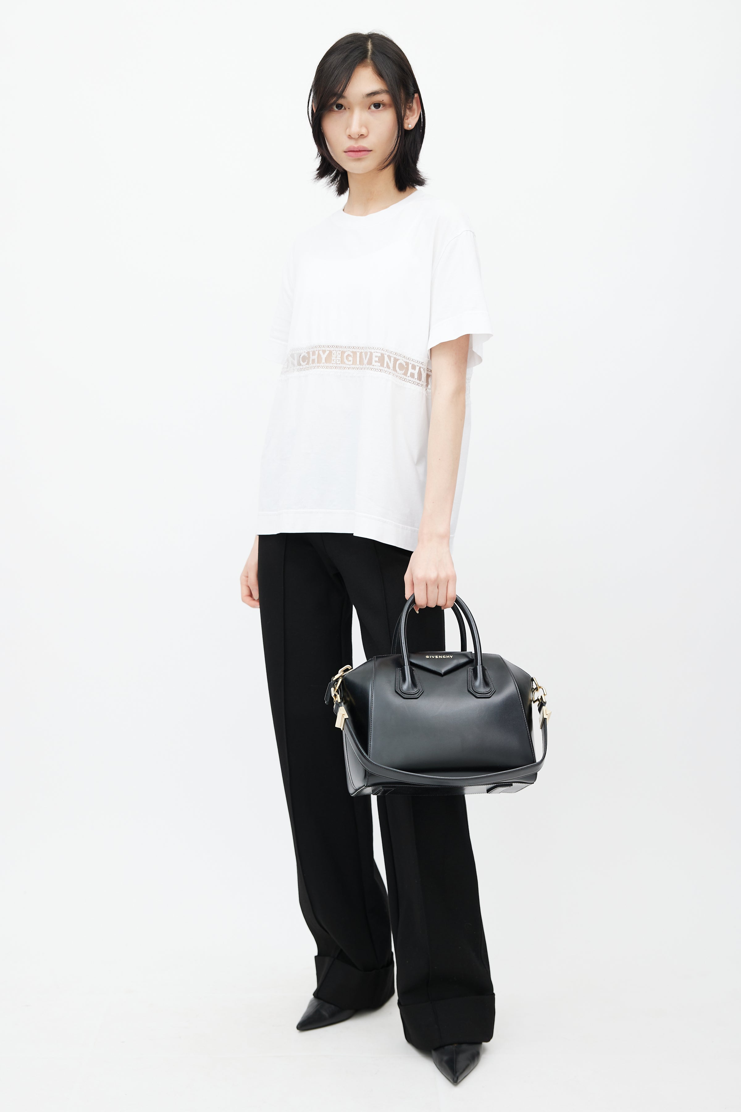 Black Givenchy Antigona Python & Leather Handbag – Designer Revival