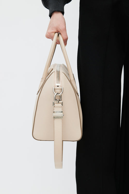 Givenchy 2015 Beige Leather Small Antigona Shoulder Bag