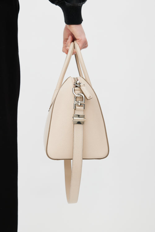 Givenchy 2015 Beige Leather Small Antigona Shoulder Bag
