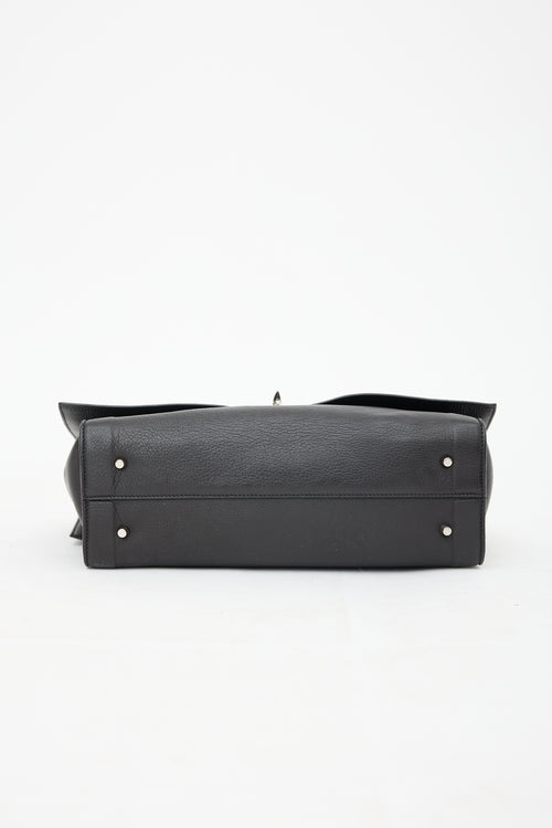 Givenchy 2015 Leather Lock Satchel Bag