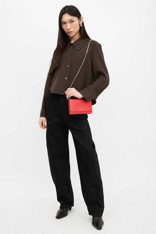 Givenchy 2017 Leather Pandora Wallet On Chain Bag